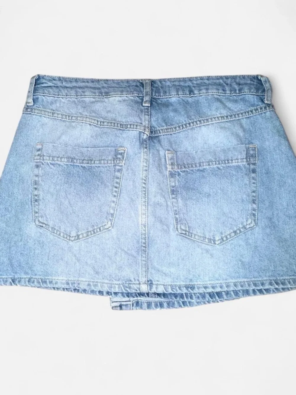 We The Free asymmetric denim